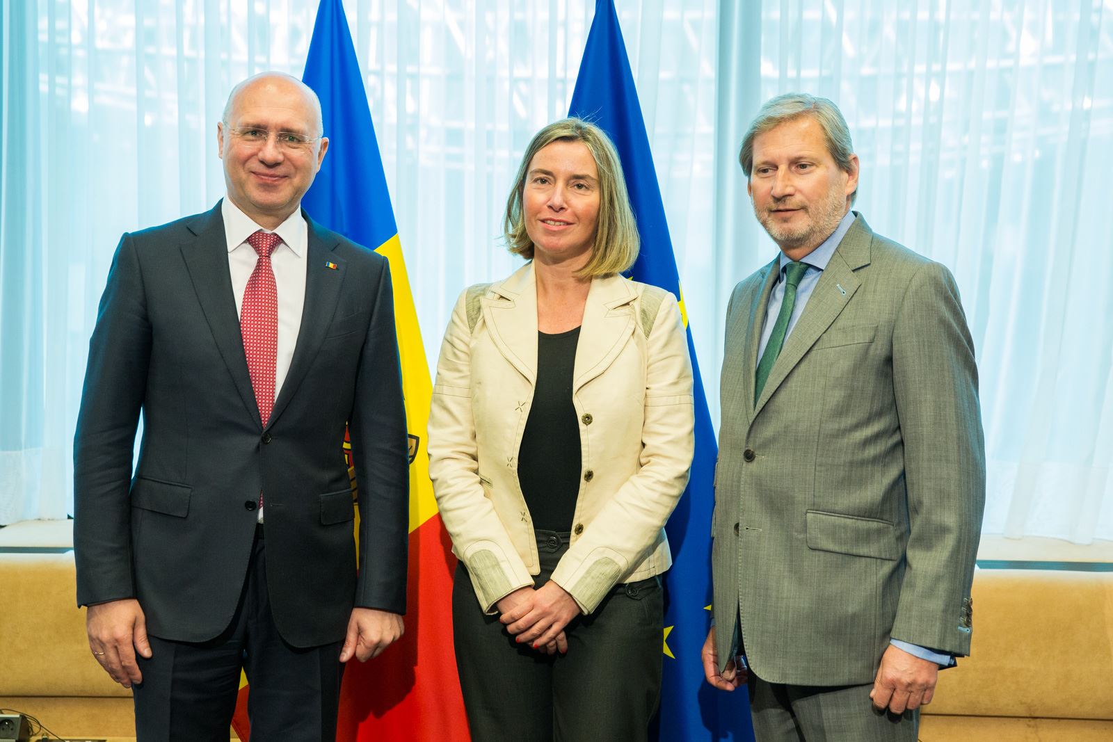 Pavel Filip, în dialog cu Federica Mogherini, Vom depune toate eforturile pentru a demonstra cetățenilor beneficiile Acordului de Asociere RM-UE