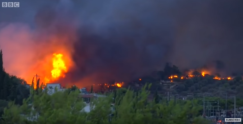 Doliu național în Grecia, 74 de oameni au ars de vii, astă noapte, în incendiile din lângă Atena, pompierii