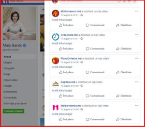 stiri false chisinau, maia sandu, pas, tv 8, natalia morari