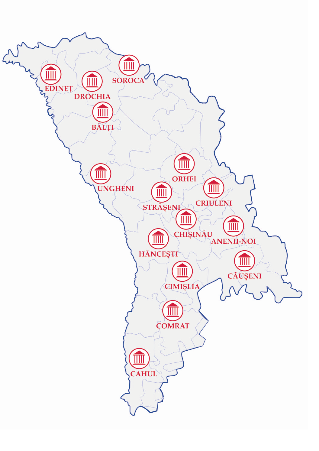 viorica itfodi, Cele 15 instanțe de judecată nou-create, Unde le putem găsi, justitie moldova, guvernul filip, pdm, partidul democrat din moldova