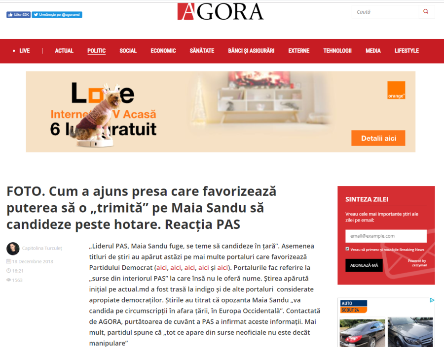 agora.md, agora, jurnalisti de la agora, site de stiri, portalul de stiri agora, Tudor Darie