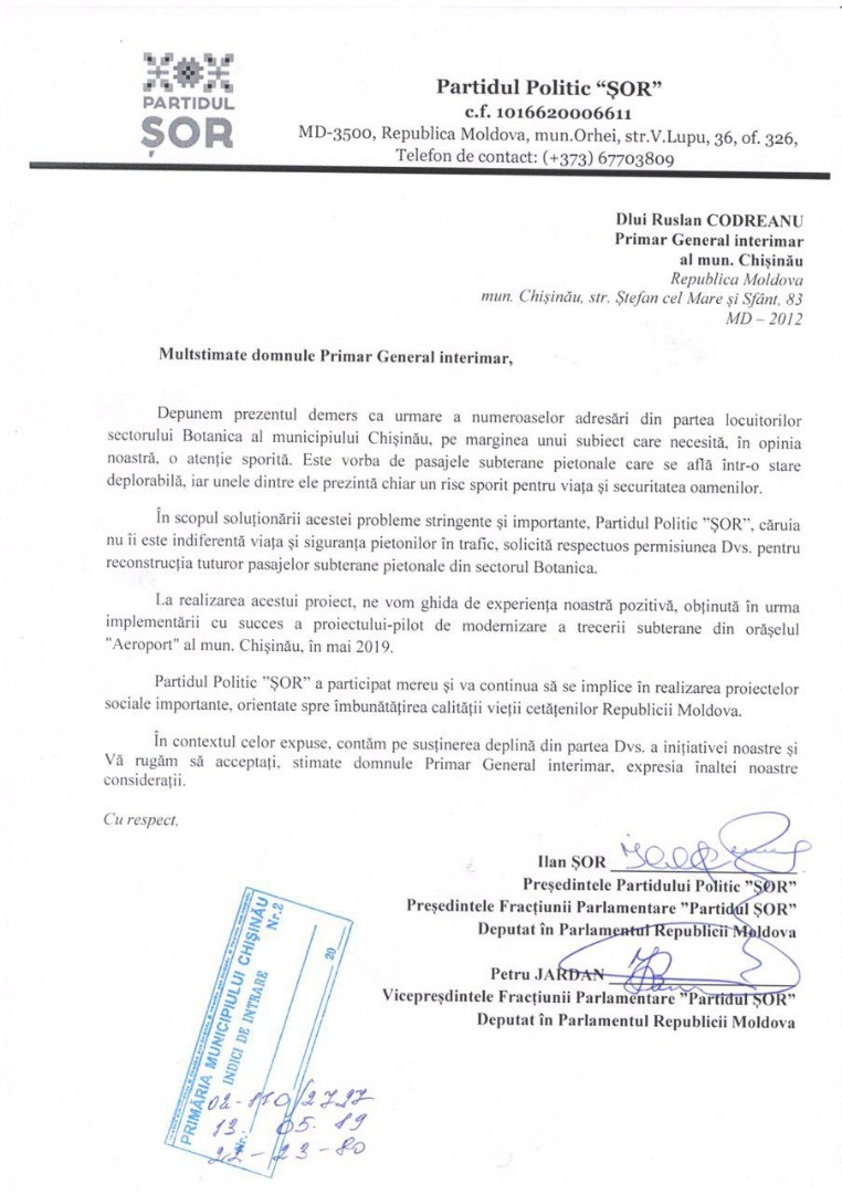 Ilan Șor, Partidul ȘOR