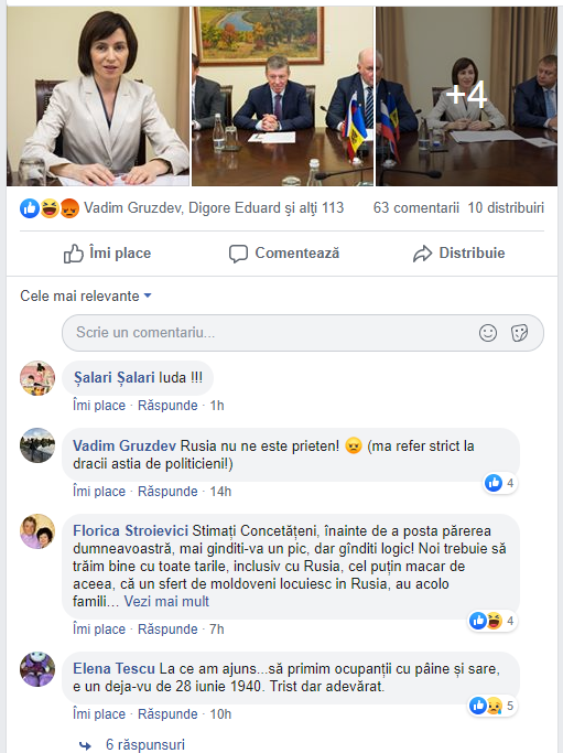 Reacțiile internauților după întâlnirea Maiei Sandu cu Dmitri Kozak, când trecem la alfabetul chirilic, kozak maia sandu, dodon kozak plahotniuc, acum psrm, rusia moldova putin,
