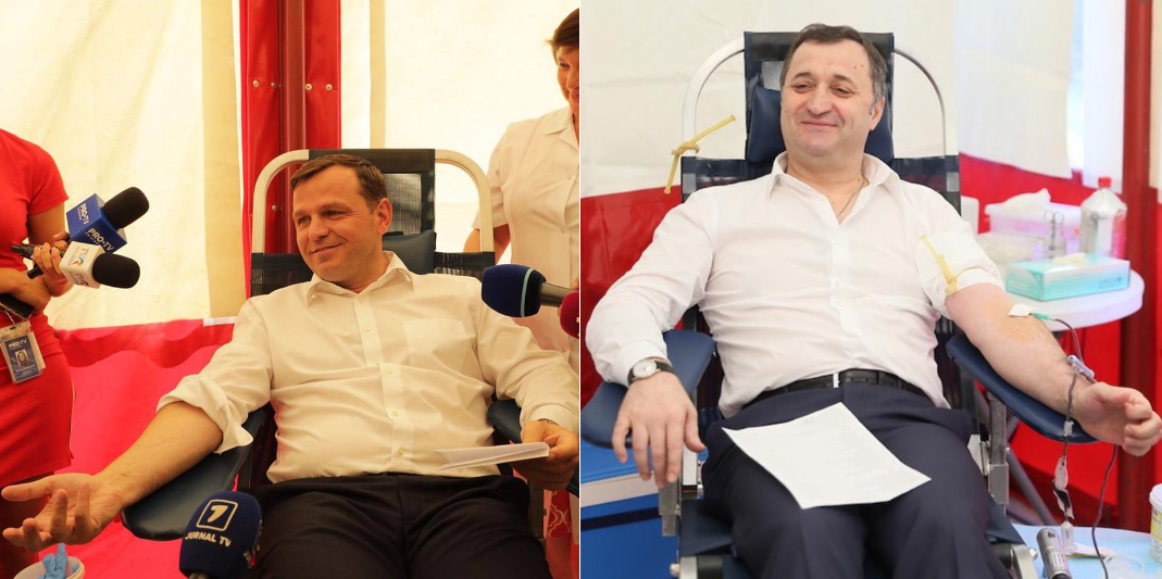 Năstase pe urmele lui Filat, este înconjurat de jurnaliști în timp ce donează sânge, platforma da acum, doneaza singe salveaza o viata, andrei nastase mai, ministerul de interne mai,