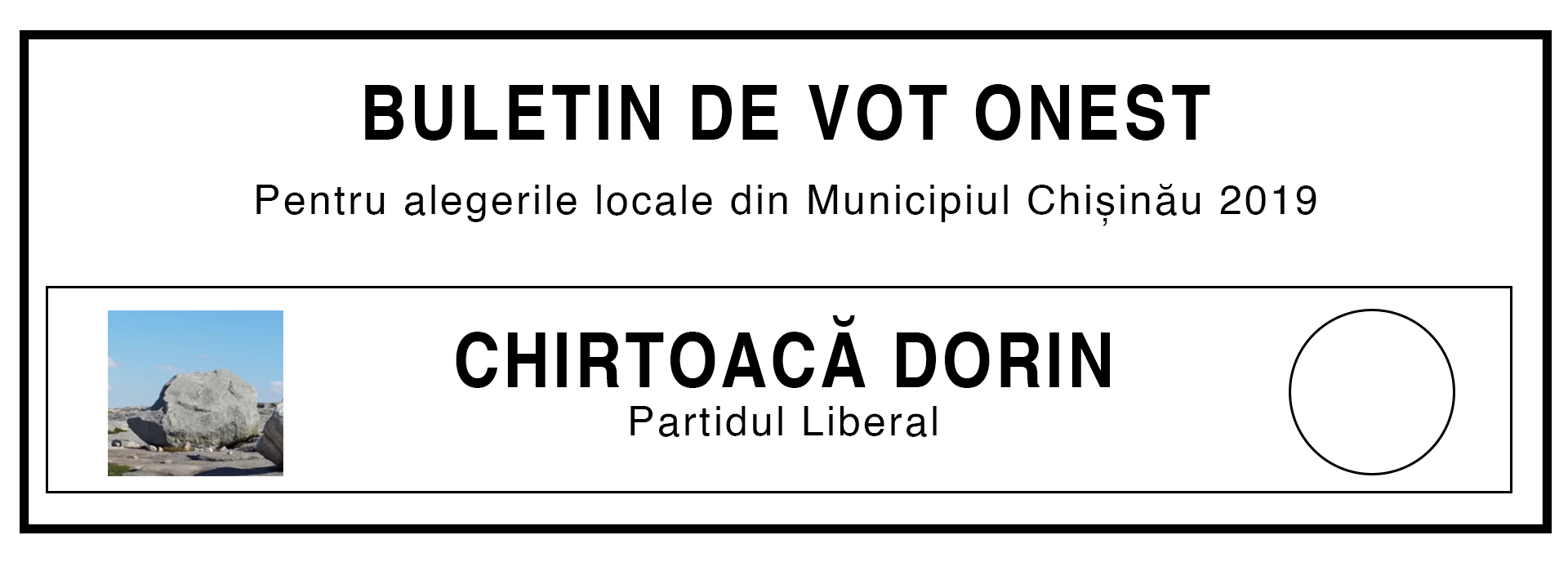 Buletin de vot, haios, glumă, electorala 2019, campanie electorală, alegeri, primar, Chișinău
