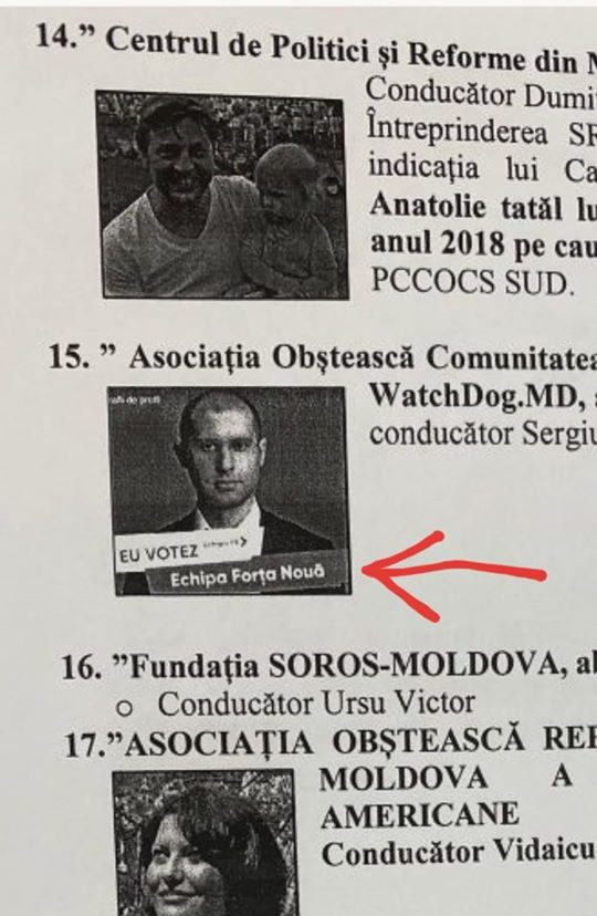 Lista Interceptărilor, Sergiu Tofilat, rama Forța nouă