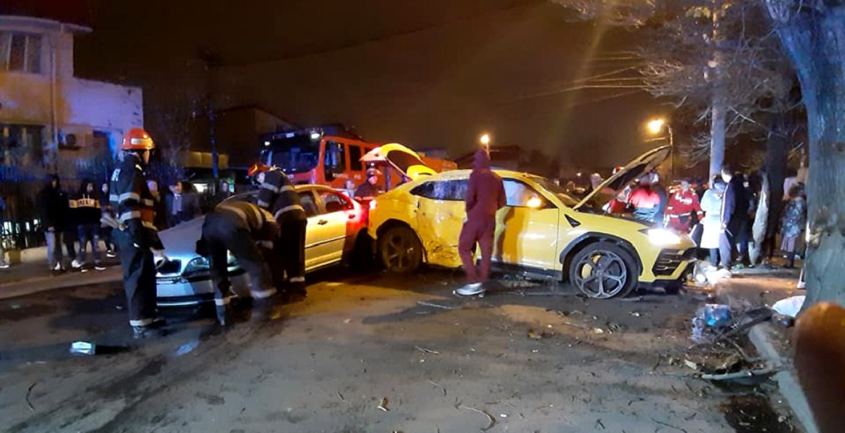 Lamborghini Urus, Accidentat la București