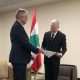 Oleg Serebrian prezintă copiile scrisorilor de acreditare la Beirut în întâlnirea cu Youssef Rajji
