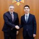 Ambasadorul Mohammed Abdulghani Khayat la o întrevedere de rămas-bun cu ministrul Mihai Popșoi