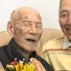 Portret al lui Kiyotaka Mizuno, cel mai vârstnic bărbat din Japonia, care a murit la 111 ani