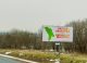 Banner cu mesajul „Patria Noastră este Republica Moldova” afișat pe panouri publicitare în țară