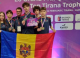 Gabriel Derenov ținând medalia de aur la Grand Prix-ul European de Taekwondo 2026