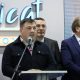 Deputatul Serghei Ivanov la inaugurarea expoziției Fabricat în Moldova, promovând produsele locale