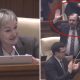 VIDEO // Adela Răileanu a reușit să-i ridice pe deputați în picioare pentru a-l aplauda pe Nicolae Botgros: „A ales să facă cea mai frumoasă politică: politica culturii și a muzicii”