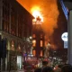 Un incendiu puternic la Glasgow Central Station a provocat prăbușirea parțială a unei clădiri istorice