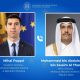 Mihai Popșoi și Șeicul Mohammed bin Abdulrahman au discutat despre securitatea în Orientul Mijlociu