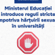 Universitățile din Republica Moldova vor avea un regulament unitar pentru prevenirea și gestionarea hărțuirii sexuale