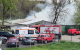 VIDEO // Incendiu pe Calea Orheiului din Chișinău. Un hambar de circa 100 m², cuprins de flăcări