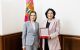 Maia Sandu s-a întâlnit cu Salomé Zourabichvili și i-a înmânat „Ordinul Republicii"