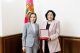 Maia Sandu s-a întâlnit cu Salomé Zourabichvili și i-a înmânat „Ordinul Republicii"