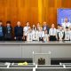 Tinerii baschetbaliști din Bălți, medaliați la un turneu internațional, au fost premiați de primărie