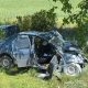 FOTO // Accident grav la Căușeni: Doi morți și un copil rănit după o coliziune frontală
