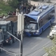 FOTO // Accident grav pe strada Alba Iulia din sectorul Buiucani al capitalei. Un troleibuz s-a ciocnit cu o mașină de mare tonaj