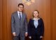 Carolina Perebinos a avut o întrevedere de lucru cu ambasadorul Confederației Elvețiene în Republica Moldova, Félix Baumann