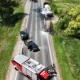 VIDEO // Incendiu la un autocamion cu combustibil la Sîngerei. Un Renault și o Toyota s-au tamponat, patru persoane au fost rănite