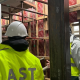 FOTO // Inspectoratul Național pentru Supraveghere Tehnică a intervenit după un incident la o clădire în reconstrucție din Chișinău