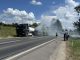 Incendiu la o cisternă cu 30 de tone de motorină la Sîngerei. Detalii de la IGSU
