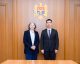 Viceprim-ministrul Mihai Popșoi a discutat cu Kirsten Joppe despre cooperarea cu Misiunea UE în Moldova